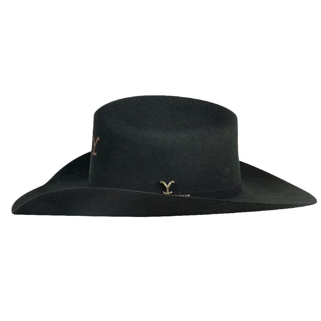 Sombrero Yellowstone de Lana John Dutton Negra