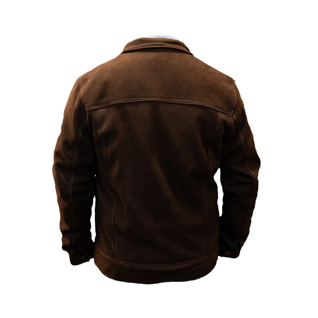 Ranch & Corral Crack Trucker Jacket Brown