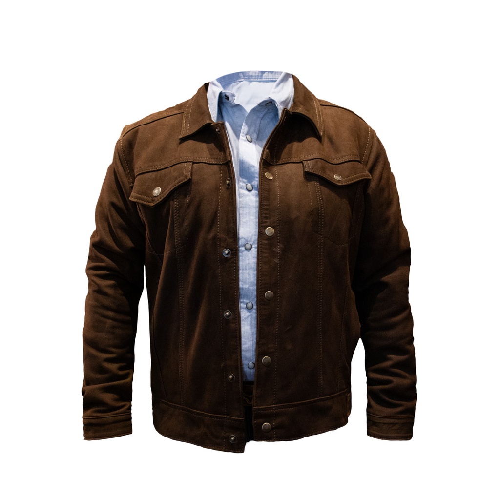 Ranch & Corral Crack Trucker Jacket Brown