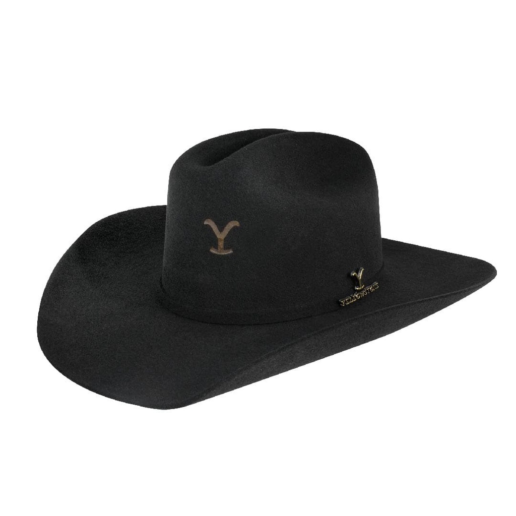 Sombrero Yellowstone de Lana John Dutton Negra