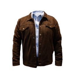Ranch & Corral Crack Trucker Jacket Brown